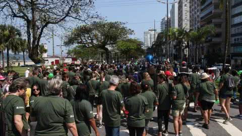 Caminhada pela Vida acontece no próximo domingo na orla de Santos - Imagem: reprodução Prefeitura de Santos