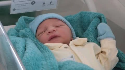 Conheça Ravy, o primeiro bebê a nascer na rede pública de Santos em 2024 - Imagem: reprodução Prefeitura de Santos