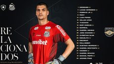 Sem Gabigol, Santos terá novidade do sub-20 e volante improvisado contra o Botafogo - Imagem: Divulgação