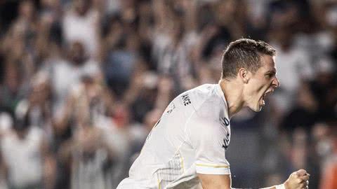 Julio Furch chegou a três gols no Campeonato Paulista e se isolou na artilharia do Santos - Imagem: Twitter/ @SantosFC