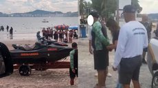 Militares da Marinha do Brasil identificam fraude em documento de piloto de jet ski - Imagem: Reprodução