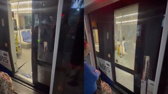 Colisão entre ônibus e VLT mobiliza BR Mobilidade e altera embarque na Conselheiro Nébias - Imagem: Reprodução
