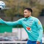Vitor Roque em treino da seleção brasileira - Foto: Rafael Ribeiro / CBF