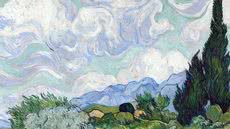 Campo de trigo com ciprestes, de Vincent Van Gogh (1889 - Imagem: Divulgação