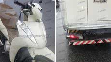 Acidente entre motocicleta e van deixou uma mulher ferida na manhã desta terça-feira na entrada de Santos - Imagem: Divulgação/CCM Artesp