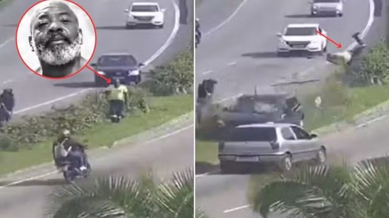 Vagner Luis Eduardo morreu após ser atingido por um carro enquanto realizava serviços de jardinagem na Avenida Ayrton Senna da Silva, na entrada de Praia Grande - Imagem: Reprodução