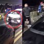Um motorista de 57 anos foi preso após causar um acidente grave na Ponte dos Barreiros, em São Vicente, deixando duas pessoas feridas - Foto: Reprodução
