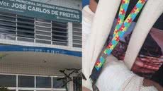 Uma adolescente de 12 anos com Transtorno do Espectro Autista foi agredida por colegas na Escola Municipal Vereador José Carlos de Freitas, em Mongaguá - Imagem: Reprodução
