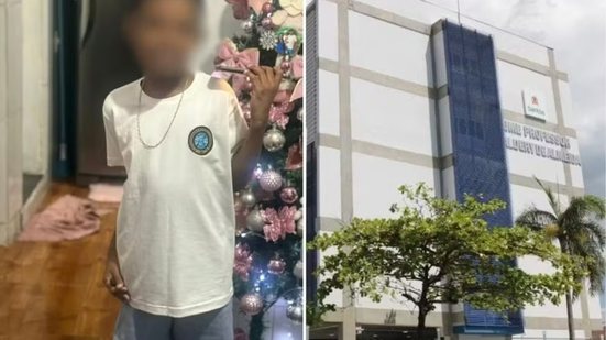 Caso envolvendo aluno autista de 8 anos em escola municipal de Santos é investigado pela Polícia Civil após a família registrar áudios dentro da unidade. A profissional de apoio foi desligada das atividades após a denúncia - Imagem: Arquivo Pessoal e Reprodução