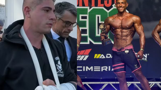 Homem foi interceptado na orla de Santos pela PM - Imagem: Matheus Croce/TV Tribuna