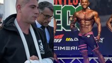 Homem foi interceptado na orla de Santos pela PM - Imagem: Matheus Croce/TV Tribuna