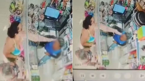 O caso ocorreu no último domingo e foi registrado como lesão corporal e ameaça. - Imagem: Reprodução