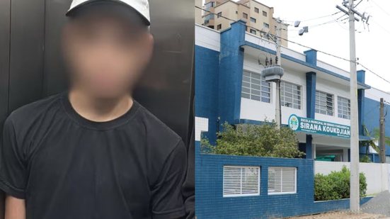 Vice-diretor confirmou ofensas e comportamento agressivo da professora, que foi contida por outros funcionários da escola - Imagem: Arquivo Pessoal/ Prefeitura de Mongaguá