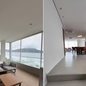 Cobertura de 240 m² em prédio inclinado no bairro Embaré, em Santos, está anunciada por R$ 2 milhões. O piso do apartamento foi totalmente nivelado para compensar o desnivelamento de 1,18 metro do edifício - Imagem: Divulgação