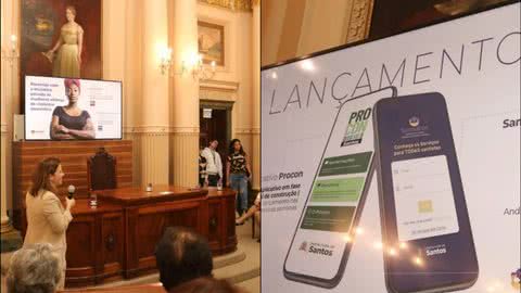Santos anuncia novo aplicativo de proteção à mulher; outras medidas também serão tomadas - Imagem: reprodução Prefeitura de Santos