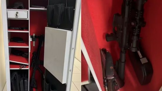 Polícia Federal cumpriu mandados na Baixada Santista durante operação contra organização investigada por tráfico internacional de drogas e lavagem de dinheiro, com apreensão de armas, dinheiro, joias e veículos - Imagem: Divulgação/Polícia Federal