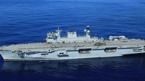 Maior navio da Marinha chega a Santos para visitação - Imagem: Reprodução | Agência Marinha