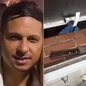 Anderson Oliveira Valeiro é procurado após a esposa, de 42 anos, e o filho do casal, de 14, serem esfaqueados em Santos - Imagem: Redes sociais e PM