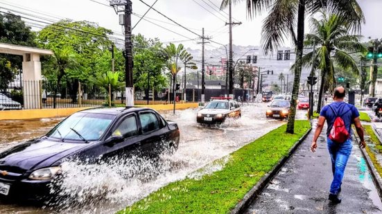 Instituto Nacional de Meteorologia emite alerta para chuvas intensas até a meia-noite de sexta-feira, com riscos de alagamentos - Foto: Reprodução