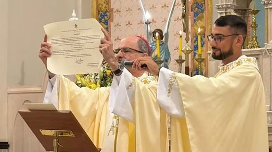 A Paróquia Nossa Senhora do Rosário de Pompéia, em Santos, foi elevada à categoria de basílica menor pelo papa Leão XIV - Imagem: Diocese de Santos/Divulgação