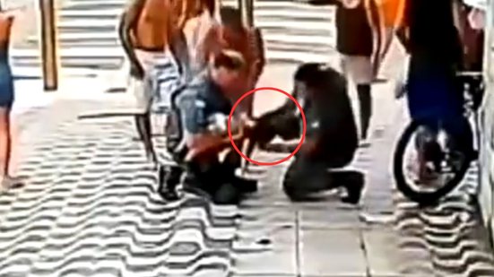 A rápida intervenção dos policiais militares foi crucial para reverter a situação crítica da criança em um momento de aflição - Imagem: Reprodução