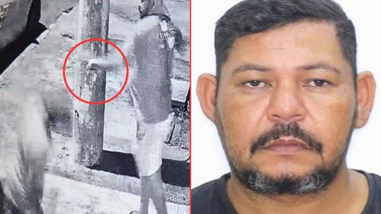 Imagens de câmeras de segurança ajudaram a identificar Betinho como o autor dos disparos que culminaram em um homicídio em Praia Grande - Foto: Divulgação/ Reprodução