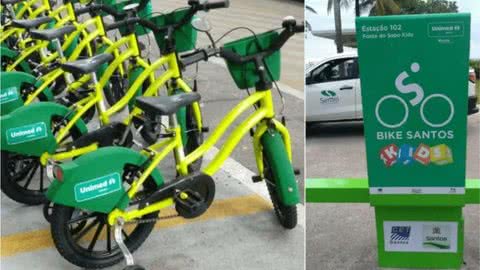 As bicicletas são modelo aro 16 e possuem rodinhas para as crianças - Imagem: reprodução redes sociais