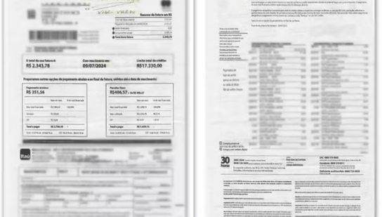 Casal de aposentados de Praia Grande recebeu falsa fatura de cartão de crédito e efetuou pagamento de R$ 2.343,78; Justiça determinou indenização e cancelamento da cobrança - Imagem: Reprodução