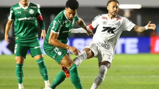 Neymar no jogo do Santos contra o Palmeiras - Foto: Mauricio De Souza/AGIF