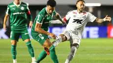 Neymar no jogo do Santos contra o Palmeiras - Foto: Mauricio De Souza/AGIF