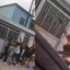 Imagens do moemnto em que o homem nçao identificado aponta a arma - Imagem: Reprodução/Marcelo Ricky