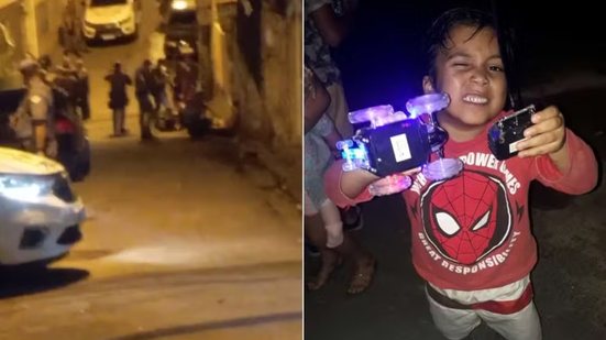 Ryan da Silva Andrade tinha 4 anos quando foi atingido durante uma ação policial no Morro São Bento, em Santos; mesmo após o arquivamento do inquérito, o caso continuará sendo analisado pelo Ministério Público de São Paulo - Imagem: Redes sociais e Arquivo Pessoal