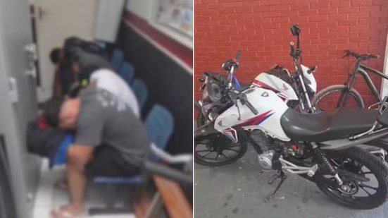 Operação da Polícia Civil apreendeu seis adolescentes investigados por participação em um ataque contra um casal de motociclistas em Peruíbe. A ação também resultou na prisão de um homem por receptação e na recuperação de quatro motocicletas - Imagem: Divulgação/Polícia Civil