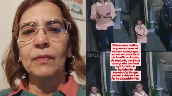 Neuropsicopedagoga afirma ter sido confundida após um erro de endereço e registrou boletim de ocorrência por calúnia depois que sua imagem passou a circular nas redes sociais com uma falsa acusação - Imagem: Arquivo Pessoal e Reprodução/Redes Sociais