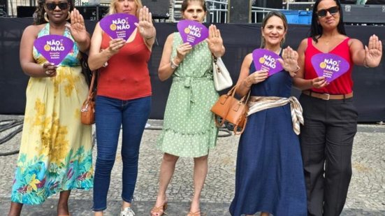 Campanha “Não é Não” será realizada durante o Carnabonde e Carnacentro, no Centro Histórico de Santos. - Imagem: Divulgação