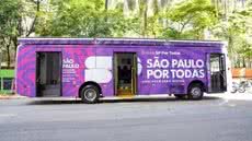 Ônibus “SP Por Todas” realiza atendimento gratuito a mulheres em Santos com apoio psicológico e orientação social - Imagem: Divulgação/Prefeitura de Santos