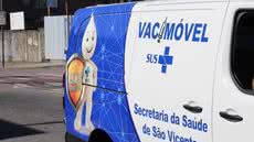 Vacimóvel leva vacinação contra gripe e outros imunizantes a bairros de São Vicente, com atendimento em pontos estratégicos ao longo de maio - Imagem: Divulgação/Prefeitura de São Vicente