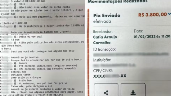 Mulher é condenada por ceder conta bancária usada em golpe virtual que enganou idosa em Santos - Imagem: Reprodução