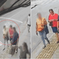 Câmera de segurança registra momento em que idosa segue com suspeitos antes de ter pertences levados em golpe em São Vicente - Imagem: Reprodução/Câmera de Segurança