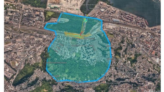 Contrato de R$ 153,3 milhões garante construção da EEC6 em Saboó, parte do plano de drenagem de Santos - Imagem: Reprodução