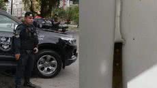 Após desobedecer ordens, o invasor foi neutralizado por GCMs que usaram força proporcional para evitar ferimentos graves - Foto: Prefeitura de Guarujá/ Divulgação/ Instagram romu.guaruja