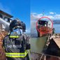 Um incêndio em uma embarcação em Guarujá foi controlado rapidamente, sem feridos, mas deixou danos materiais significativos - Foto: Divulgação/ GBMar