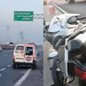 Um motociclista morreu após colidir com um veículo utilitário na Via Expressa Sul, em Praia Grande, no último sábado - Imagem: Reprodução