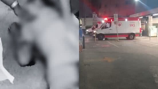 O autor do crime foi preso em flagrante após esfaquear a vítima em frente a um supermercado, em um incidente que chocou a comunidade - Imagem: Reprodução