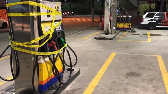 Dois postos de Praia Grande continuam lacrados após autuações da ANP por irregularidades na venda de combustíveis - Imagem: Reprodução