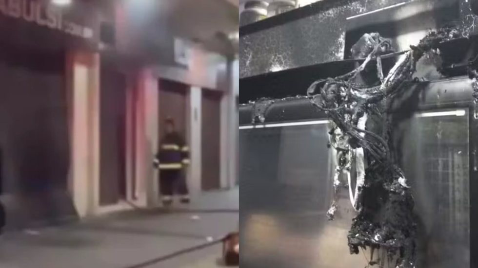 Apesar do susto, ninguém ficou ferido e o fogo foi contido antes de se espalhar para outros imóveis da região - Imagem: Reprodução