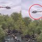 Após confronto com a PM, homem se esconde em área de difícil acesso; helicóptero Águia é acionado para ajudar na busca - Imagem: Reprodução