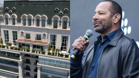 O tríplex, que foi lar de Luciana Gimenez e Marcelo de Carvalho, possui 1.388 m² e comodidades exclusivas - Imagem: Reprodução/ Foto: Reinaldo Campos / Santos FC