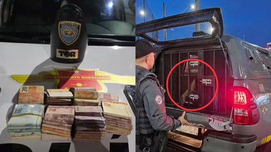 Um homem foi parado pela polícia e apresentou duas histórias diferentes sobre a origem de R$ 15,5 mil encontrados em sua moto - Foto: Divulgação/ PMRv