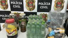 Todo o material apreendido foi enviado para perícia no Instituto de Criminalística após a operação - Foto: Divulgação/ Polícia Civil